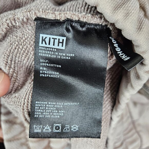 Kith 101 Sport Bleecker Dusty Mauve Pink Pull-on Sweatpant Men's Size M Stained - Picture 3 of 13